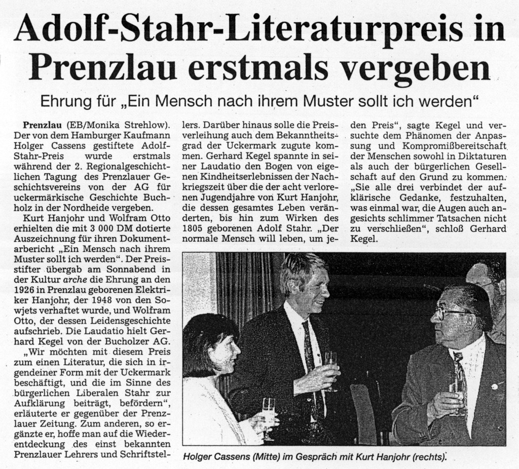 Prenzlauer Zeitung vom 03.06.1996