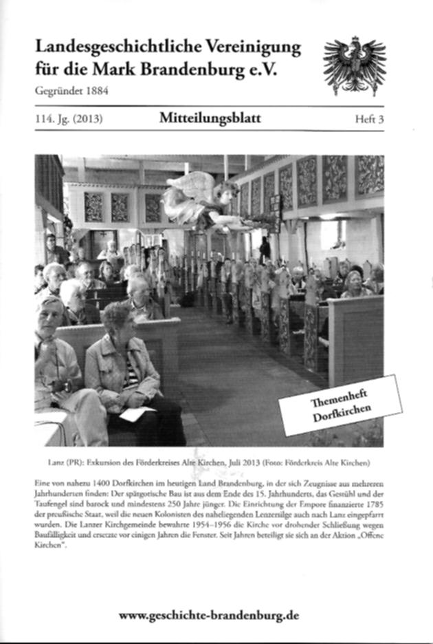 Mitteilungsblatt der Landesgeschichtlichen Vereinigung