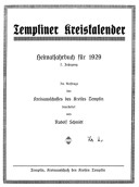 Heimatkalender Templin 1929