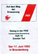 Ch. Bruch, B. Broßmann, K. Bergholz: 17. Juni 1953 – Spuren in Prenzlau. (2003)