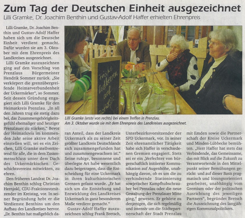 Rodinger, Stadtanzeiger für Prenzlau und Ortsteile (vom 10.10.2014)   