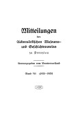 Mitteilungen UMGV, Band 7