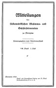 Mitteilungen UMGV Band 8 Heft 3