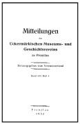 Mitteilungen UMGV Band 8 Heft 4