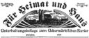 Für Heimat und Haus 1926