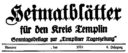 Heimatblätter TP 1924