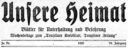 Unsere Heimat TP 1926