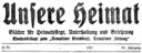 Unsere Heimat TP 1927